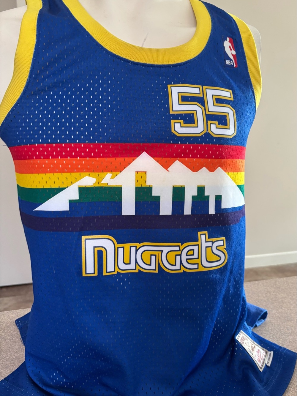 Women’s Mitchell & Ness Denver Nuggets Mutombo Swingman Jersey (Medium)